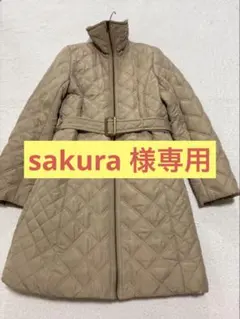 PART2 JUNKO SHIMADA キルティングボア ロングコート キャメル