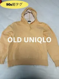 90s 紺タグ 短丈OLD UNIQLO Pullover Hoodie L