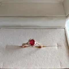 ダイヤと赤サンゴ リング 13号 パーセルジュエリー - メルカリ