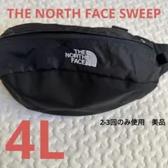 【美品】THE NORTH FACE SWEEP 4L　ブラック