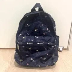 LeSportsac レスポートサック リュック ネイビー 紫 グアム限定 - メルカリ