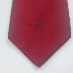 【新品未使用】Brooks Brothers ネクタイ エンジ+ロゴ刺繍