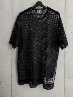25ss ブラックコムデギャルソン　オーバーサイズ　メッシュTシャツ