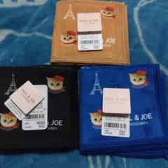 G*8様 PAUL & JOE 猫デザイン タオルハンカチ 3枚セット