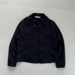 シャツジャケット　短丈　スエード調　アメカジ　ノームコア　シティーボーイ