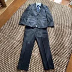 小学校卒業式160㎝男子 ワンダーファクトリー フォーマルスーツ　ブラック