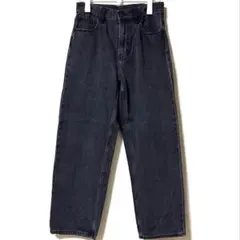 ユニクロ　ワイドストレートジーンズ　ダークグレー
