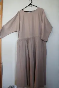 新品 送料無料 ロングワンピース コットン ゆったり ドルマンスリーブ　長袖
