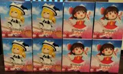 東方Project ゆっくり風デフォルメフィギュア 霊夢 魔理沙8体セット