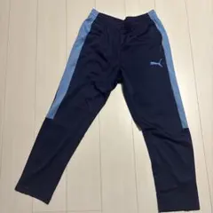 PUMA トレーニングパンツ ネイビー/ライトブルー