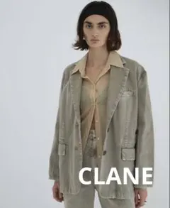 CLANE CHAMBRAY LOOSE SHIRT ベージュ 1のサムネイル
