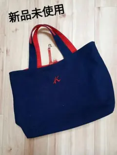 新品未使用　Kitamura キタムラ　トートバッグ ネイビー/レッドのサムネイル