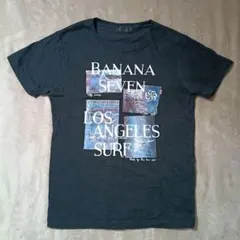 BANANA SEVEN 黒色 デニム 半袖Tシャツ XLサイズのサムネイル