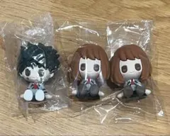 僕のヒーローアカデミア ラバーフィギュア 3つセット 緑谷出久 麗日お茶子