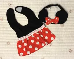TDR限定*·⑅ ミニーマウス スタイ&ヘアバンド＊