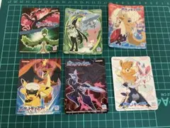 【6種セット】丸美屋 ポケモン キラキラシール まとめ売り ピカチュウ 他