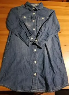 GU　シャツワンピース　120cm デニム　長袖