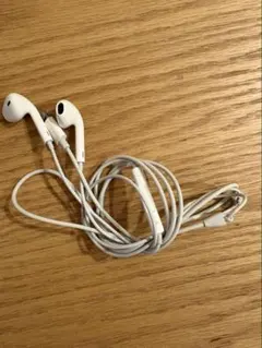 Lightningコネクタ 有線イヤフォン ホワイト