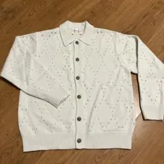 【美品】GU アイボリー カーディガン Lサイズ