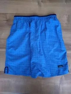 L.L.Bean チェック柄ショートパンツ 青