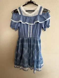 axes femme kids ワンピース 肩出し半袖のサムネイル