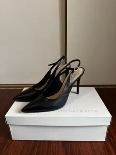 CHARLES & KEITH スリングバックパンプス（ブラック）