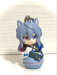 【おまけ付】　どぬくさん　キーホルダー　マカロン　グッズ　カラフルピーチ　ガチャ