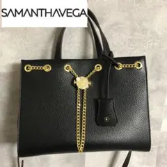Samantha Vega ハンドバッグ  レザー　2way ストッパーロゴ