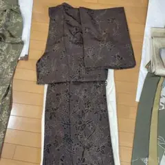 訪問着 動物柄 黒と赤のグラデーション - メルカリ 訪問着 動物柄 黒と赤のグラデーション