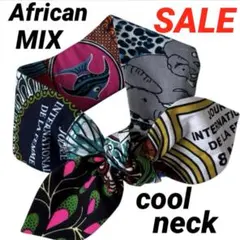 SALE‼️アフリカンバティック かけらを集めて クールネック