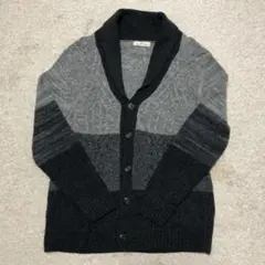 美品。B'2nd購入。ウール100%。ショールカラーカーディガン。