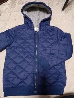 ネイビー キルティング ダウンコート 120cm 美品