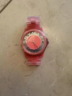 ピンク ヘンリースケルトンMarc by Marc Jacobs腕時計 グラデ