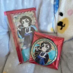 鬼滅の刃 中国限定 獪岳 缶バッジ、アクリルチケット セット