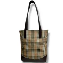 バーバリー　トートバッグ　ノバチェック　シャドーホース