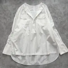 トゥモローランド マカフィー コットン シャツ ブラウス　白