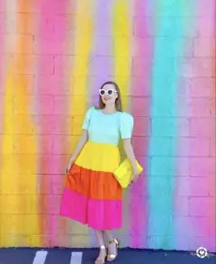 Alice＋Olivia カラフルワンピース