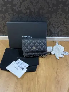 希少21ss CHANEL ミニチェーンウォレット　新品未使用　シャネル