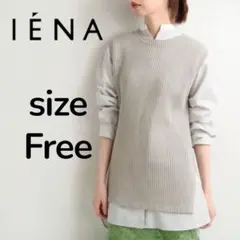 ✨美品✨ イエナ オーガニック コットン リブ ベスト グレージュのサムネイル