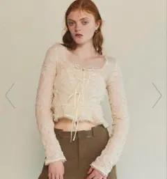 Flower Shirring Tops 【メゾンスペシャル】のサムネイル
