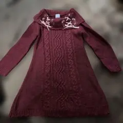 【アクシーズファムキッズ　ニットワンピース 130