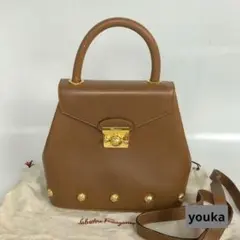 Salvatore Ferragamo フェラガモ レザー 2way ハンド