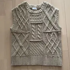 値下げ　セレクトモカ　ビック　ニットベスト　美品　フリーサイズ
