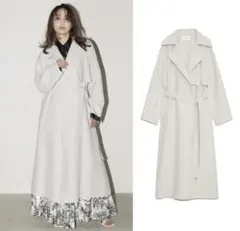 FRAY I.D スプリングエアリーオーバートレンチ IVR 0