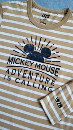 UNIQLO　ユニクロ　ミッキーTシャツ　ボーダー