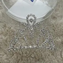【美品】ヴァンドーム青山 ティアラシルバークリスタルティアラ