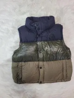 MONCLER ダウンベスト ネイビー/オリーブ