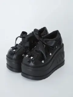 【最終値下げ】ハートリボン厚底スニーカー