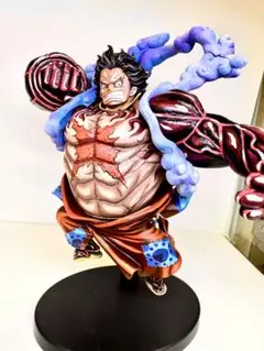 ワンピース ルフィ フィギュア　ギア4 リペイント　二次元塗装のサムネイル