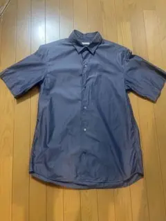 MORRIS&SONS 半袖シャツ 日本製 コットン ネイビー　シャンブレーのサムネイル